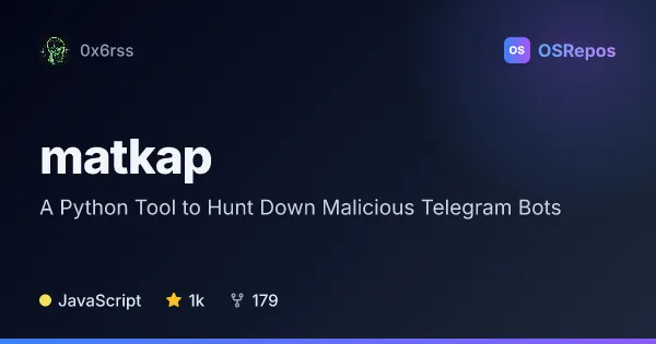 matkap: Investigate Malicious Telegram Bots
