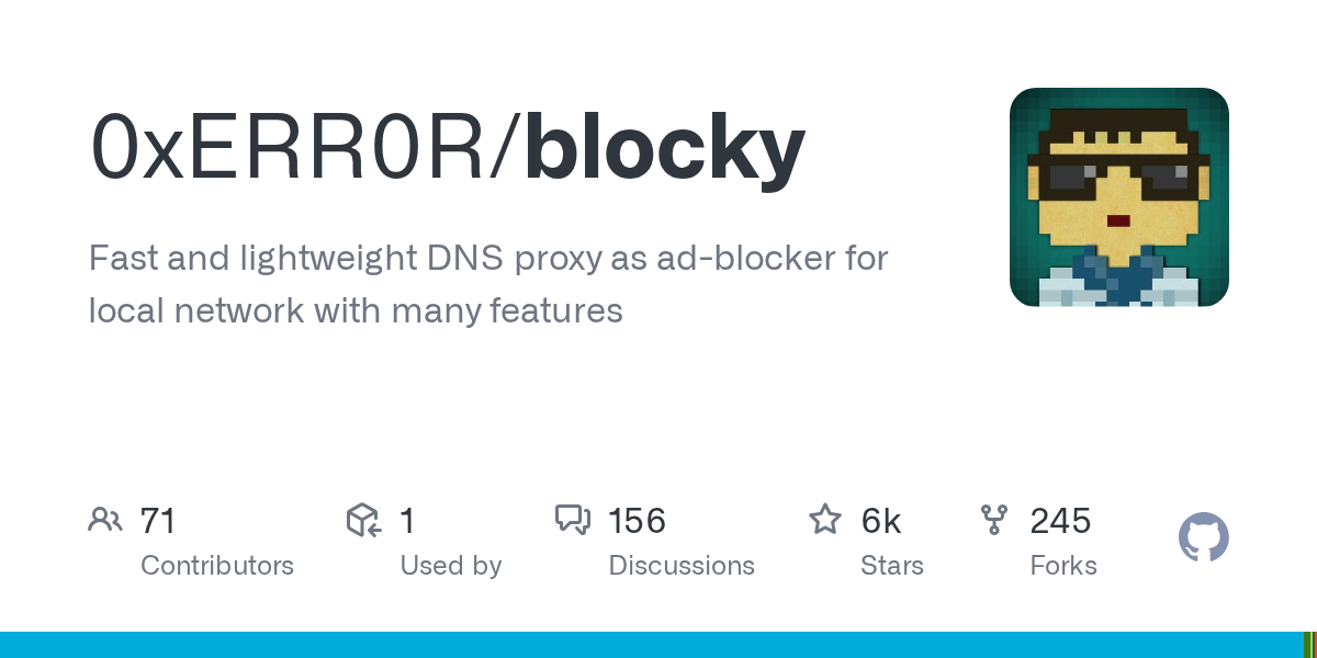 Blocky: Fast and Lightweight DNS Proxy and Ad-Blocker for Your Network
