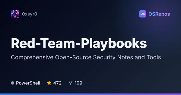 Red-Team-Playbooks: Plan and Reference Red Team Assessments