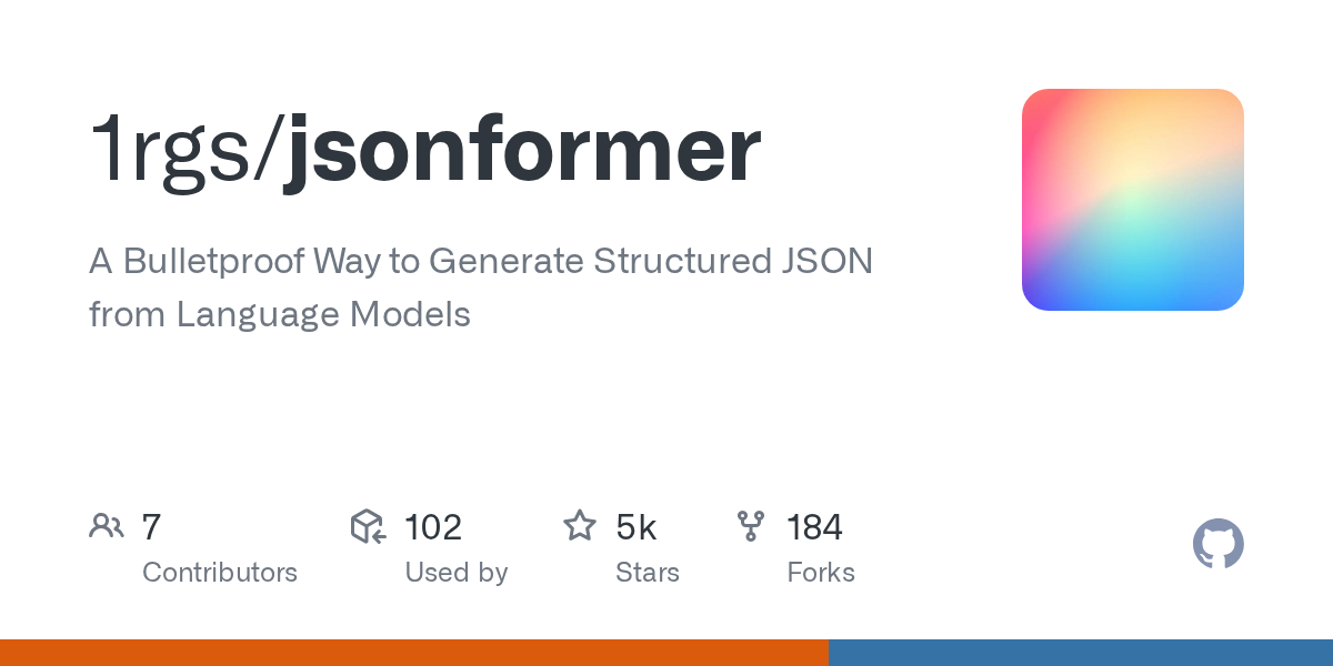 Jsonformer: Bulletproof Structured JSON Generation from Language Models