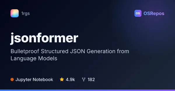 Jsonformer: Bulletproof Structured JSON Generation from Language Models