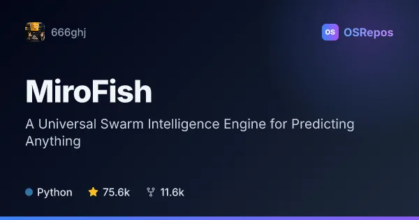 MiroFish: Simulate Agent Societies to Explore Possible Futures