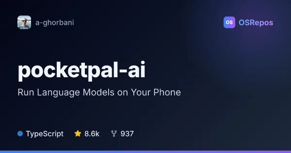 pocketpal-ai: Run Language Models on Your Phone