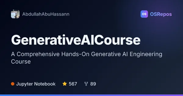 GenerativeAICourse: A Comprehensive Hands-On Generative AI Engineering Course