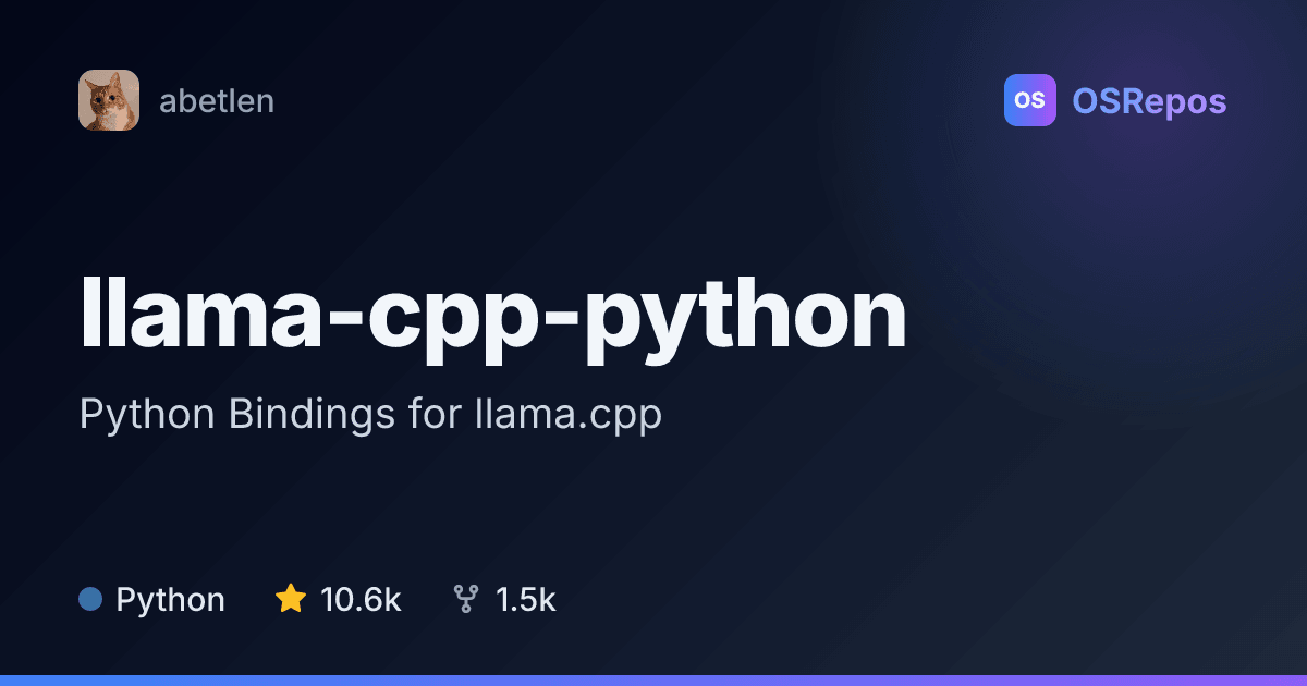 llama-cpp-python: Run llama.cpp Models from Python