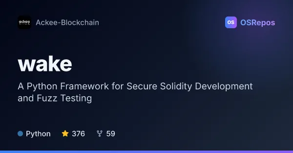Wake: A Python Framework for Secure Solidity Development and Fuzz Testing