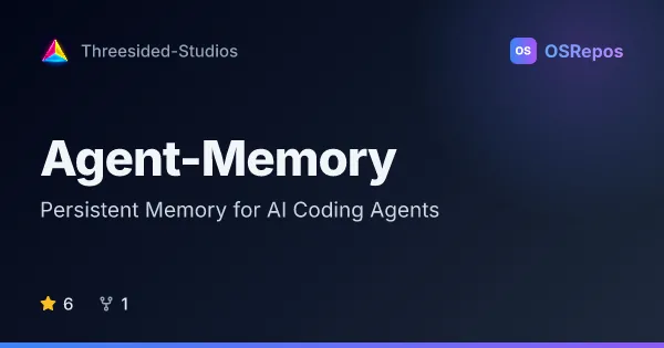 Agent-Memory: Persistent Memory for AI Coding Agents