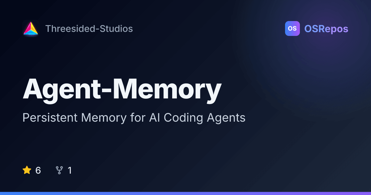 Agent-Memory: Persistent Memory for AI Coding Agents