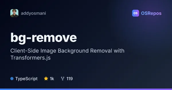 bg-remove: Client-Side Image Background Removal with Transformers.js