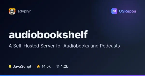 audiobookshelf: Host Audiobooks and Podcasts Yourself
