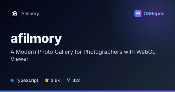 afilmory: Build and Host Photographer Photo Galleries