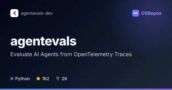 agentevals: Evaluate AI Agents from OpenTelemetry Traces