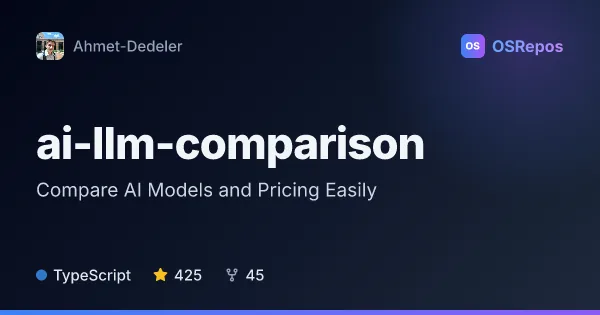ai-llm-comparison: Compare AI Models and Pricing Easily
