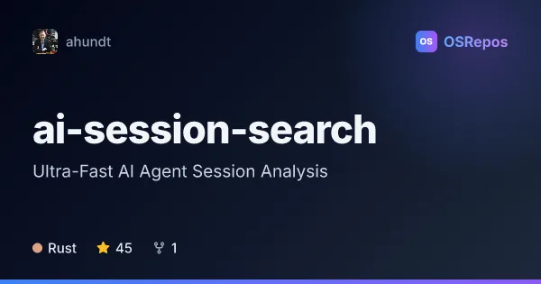 AI Session Search: Ultra-Fast AI Agent Session Analysis