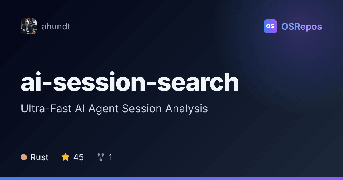 ai-session-search: Search Local AI Coding Sessions