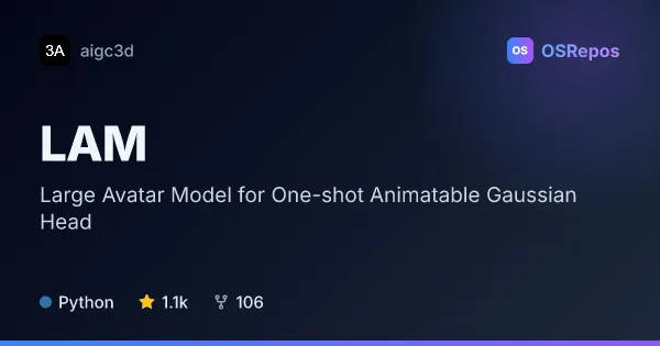 LAM: Create Animatable 3D Gaussian Avatars from One Image