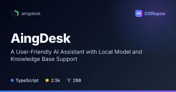 AingDesk: A User-Friendly AI Assistant with Local Model and Knowledge Base Support