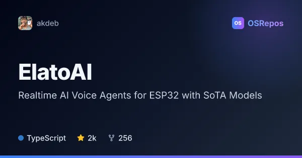 ElatoAI: Build Realtime Voice AI Devices with ESP32