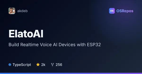 ElatoAI: Build Realtime Voice AI Devices with ESP32