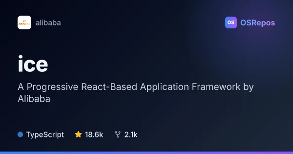 ice: Build React Applications with a Progressive Framework