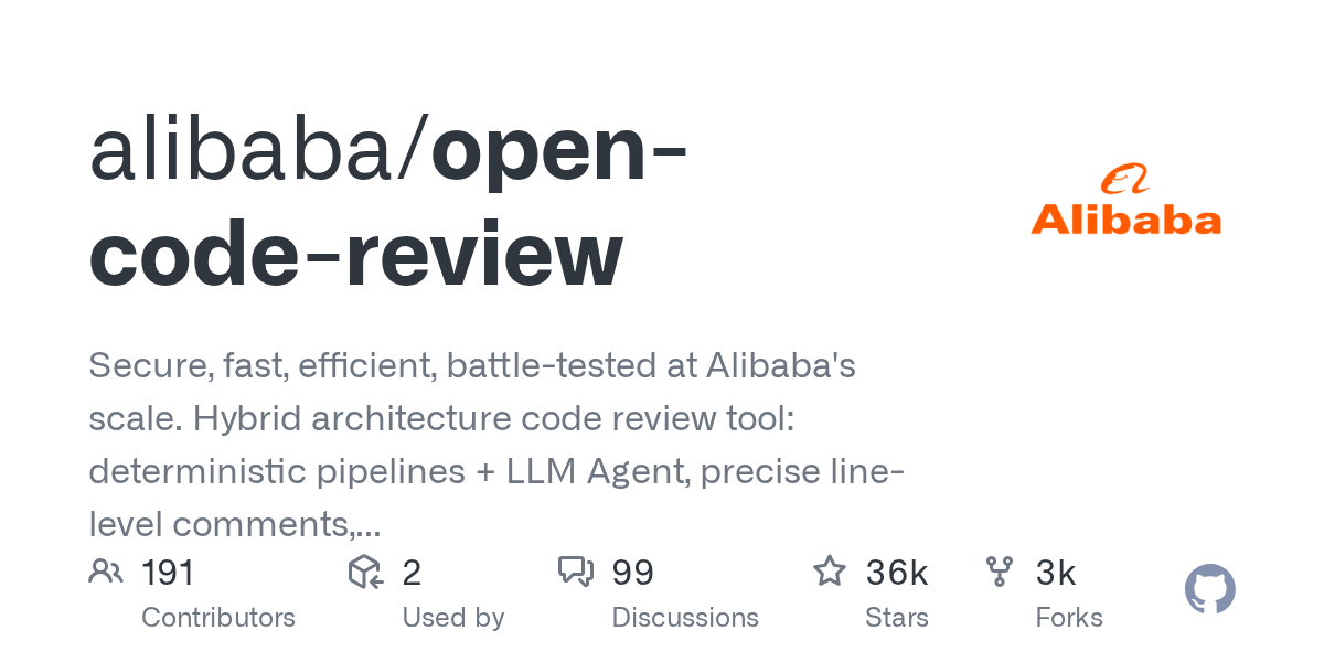 Open Code Review: AI-Powered Code Review Tool from Alibaba