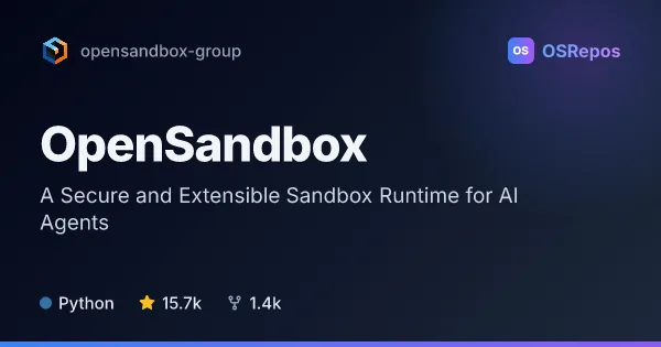 OpenSandbox: A Secure and Extensible Sandbox Runtime for AI Agents