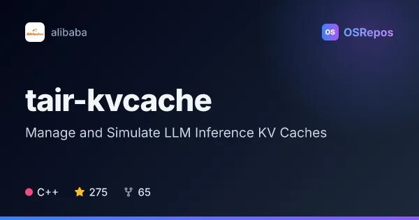 tair-kvcache: Manage and Simulate LLM Inference KV Caches