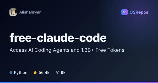 Free Claude Code: Access AI Coding Agents and 1.3B+ Free Tokens