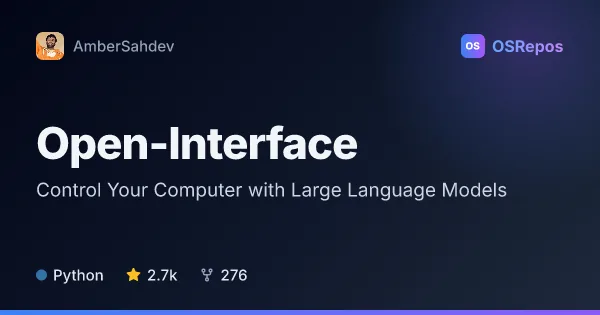 Open-Interface: Control Your Computer with Large Language Models