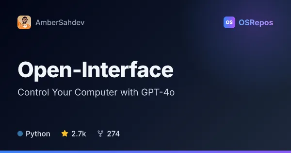 Open-Interface: Control Your Computer with GPT-4o