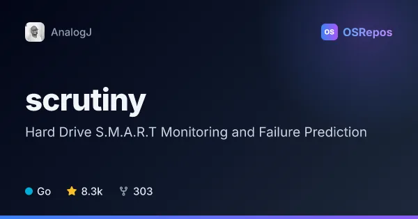 Scrutiny: Hard Drive S.M.A.R.T Monitoring and Failure Prediction