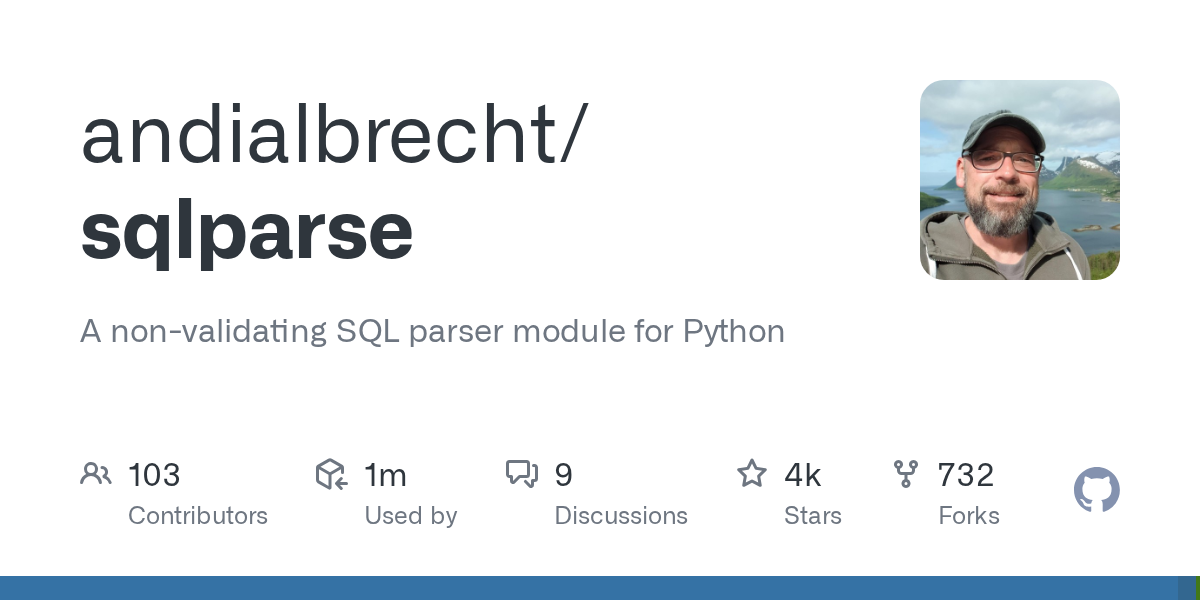 sqlparse: A Powerful Non-Validating SQL Parser for Python