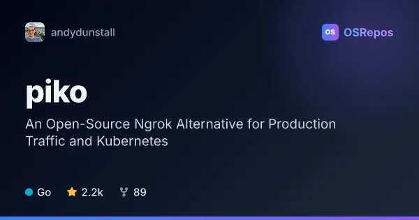 Piko: An Open-Source Ngrok Alternative for Production Traffic and Kubernetes