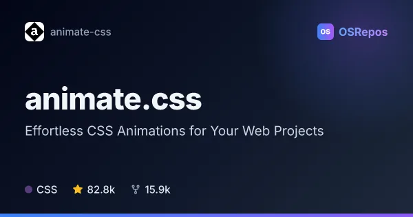 animate.css: Effortless CSS Animations for Your Web Projects