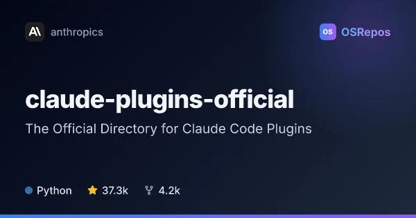 claude-plugins-official: The Official Directory for Claude Code Plugins