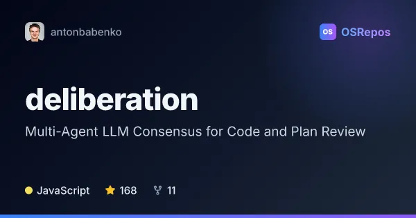 Deliberation: Multi-Agent LLM Consensus for Code and Plan Review