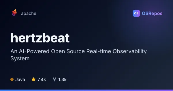HertzBeat: An AI-Powered Open Source Real-time Observability System