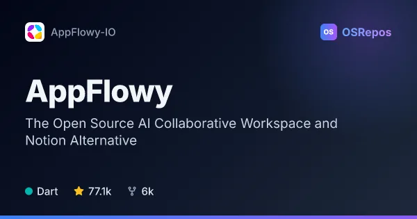 AppFlowy: The Open Source AI Collaborative Workspace and Notion Alternative