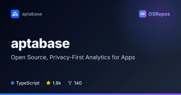 Aptabase: Open Source, Privacy-First Analytics for Apps