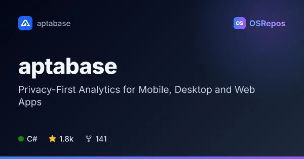 aptabase: Privacy-First Analytics for Mobile, Desktop and Web Apps