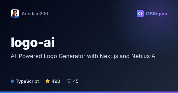 LogoAI: AI-Powered Logo Generator with Next.js and Nebius AI