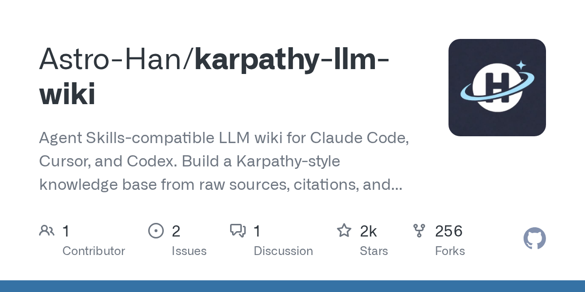 karpathy-llm-wiki: Build a Karpathy-Style LLM Knowledge Base