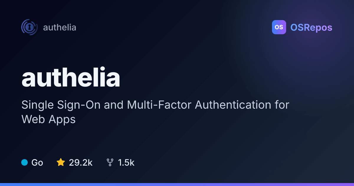 Authelia: Single Sign-On and Multi-Factor Authentication for Web Apps