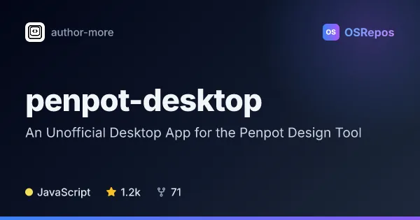 penpot-desktop: Use Penpot in a Desktop App