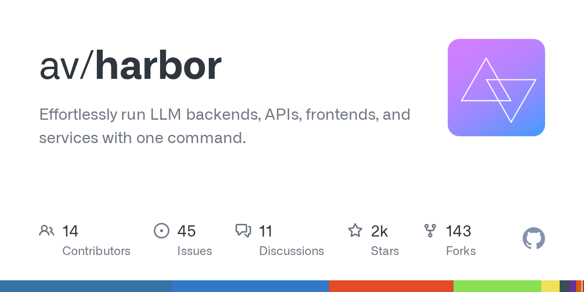 Harbor: Effortless Local LLM Stack Management with CLI and App