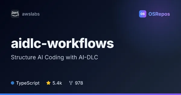 aidlc-workflows: Structure AI Coding with AI-DLC