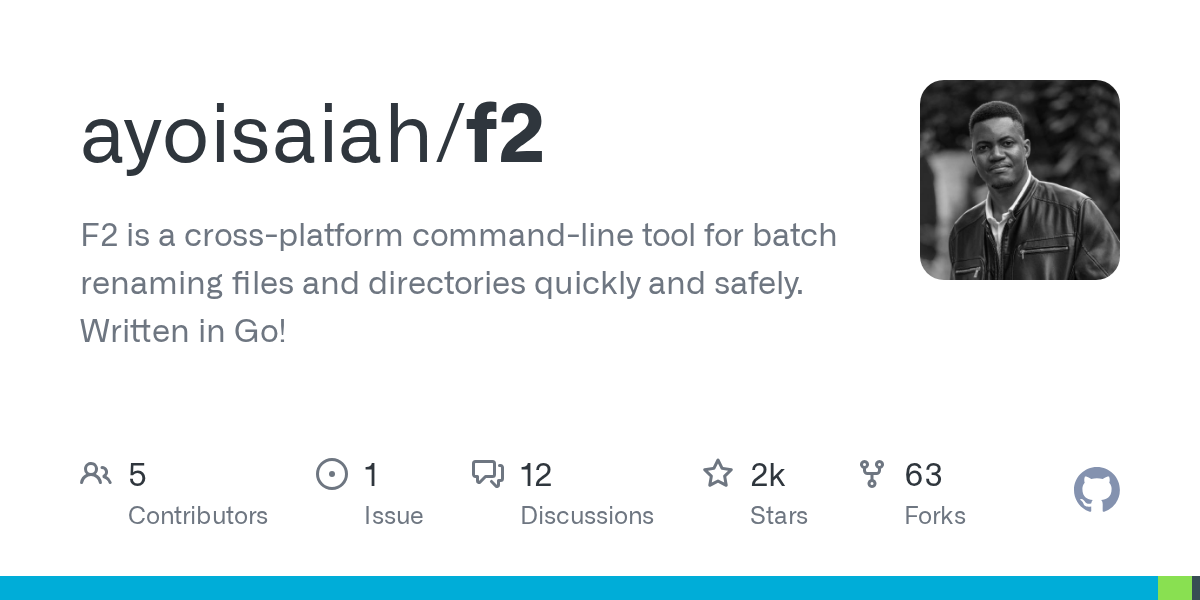 F2: A Powerful Command-Line Tool for Batch Renaming Files and Directories