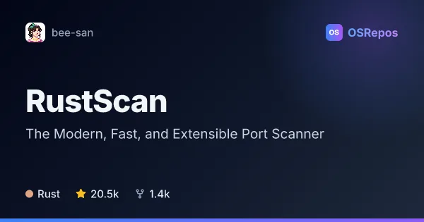 RustScan: The Modern, Fast, and Extensible Port Scanner