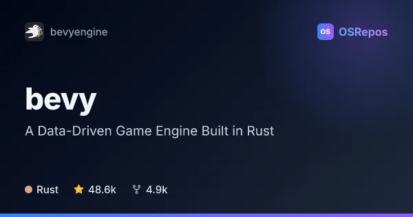 Bevy: A Data-Driven Game Engine Built in Rust