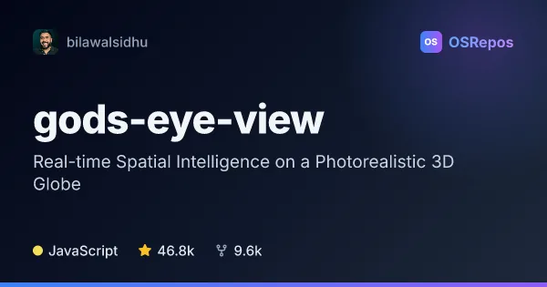 God's Eye View: Real-time Spatial Intelligence on a Photorealistic 3D Globe